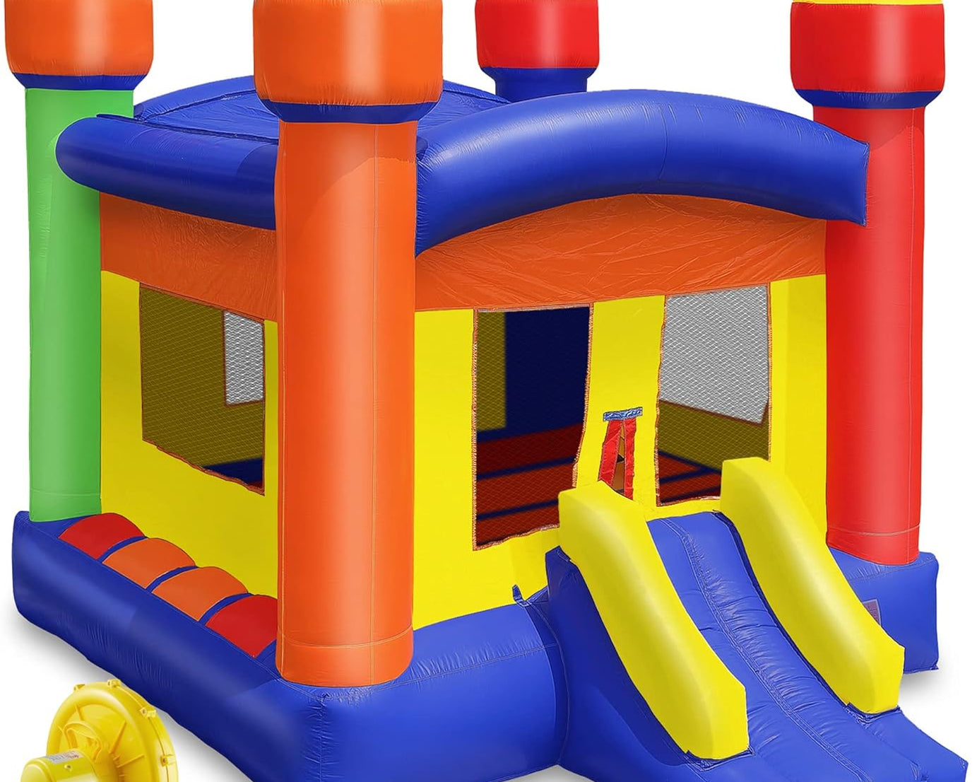 Commercial Grade 13' X 13' Castle Bounce House with Blower - 100% PVC Inflatable Bouncer