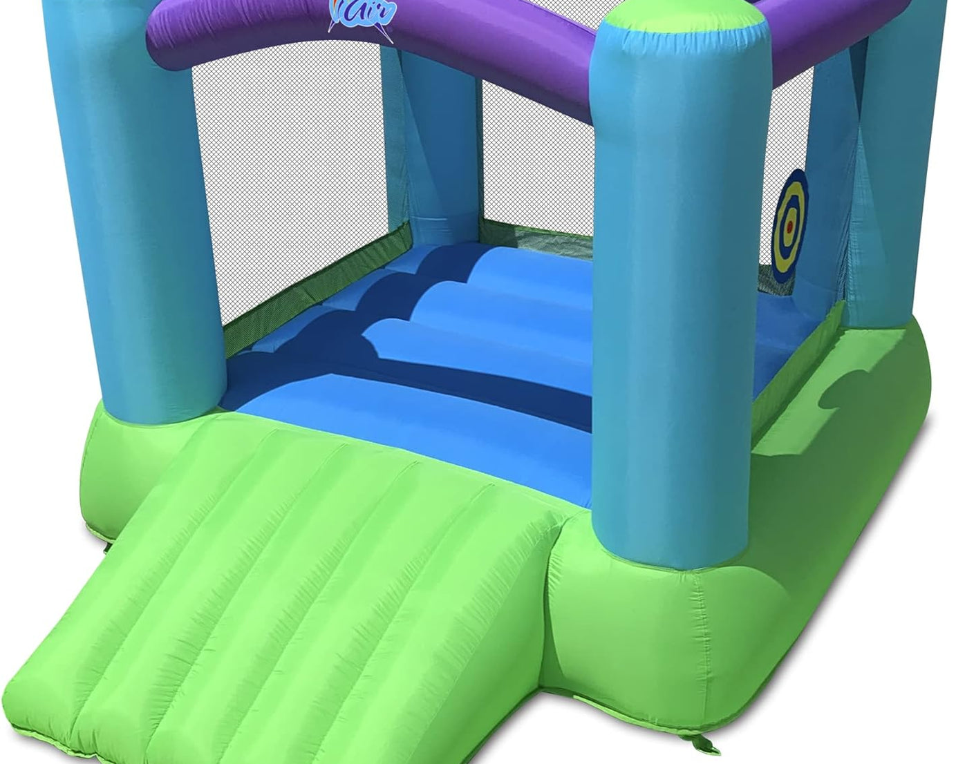 Bounce House - Inflatable Bouncing House with Blower for Indoor & Outdoor - Jump Bouncy Castle with Slide - Durable Sewn and Extra Thick, Love for Kids (3-5 Years)