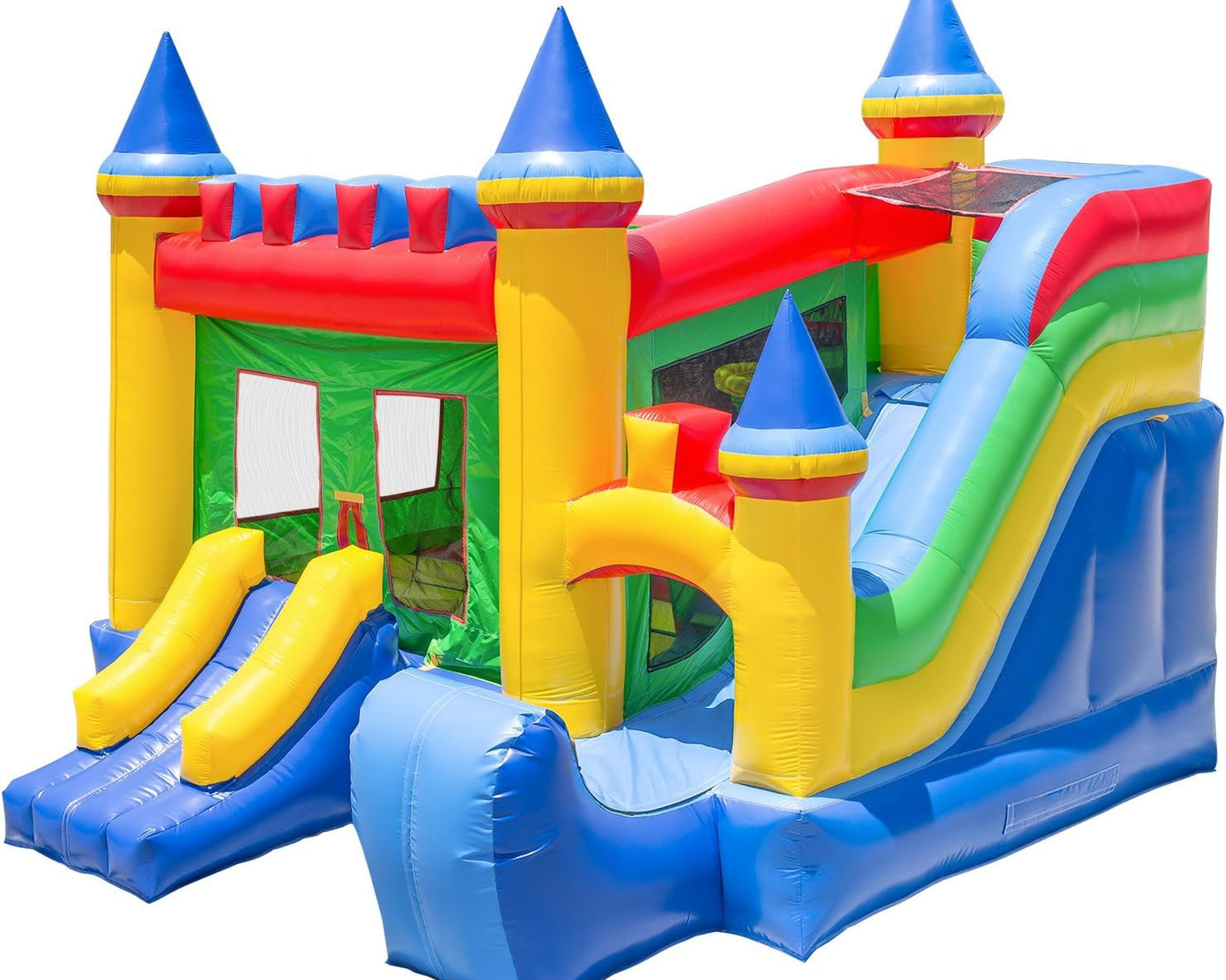 Commercial Grade Bouncing Castle Kingdom Bounce House 100% PVC with Blower and Slide