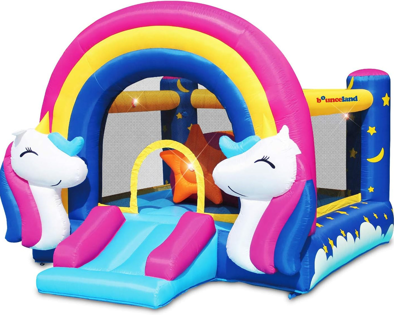 Fantasy Bounce House with Lights and Sound Interaction Inflatable Bouncer, 11 Ft L X 8.7 Ft W X 8 Ft H, UL Strong Certified Blower Included