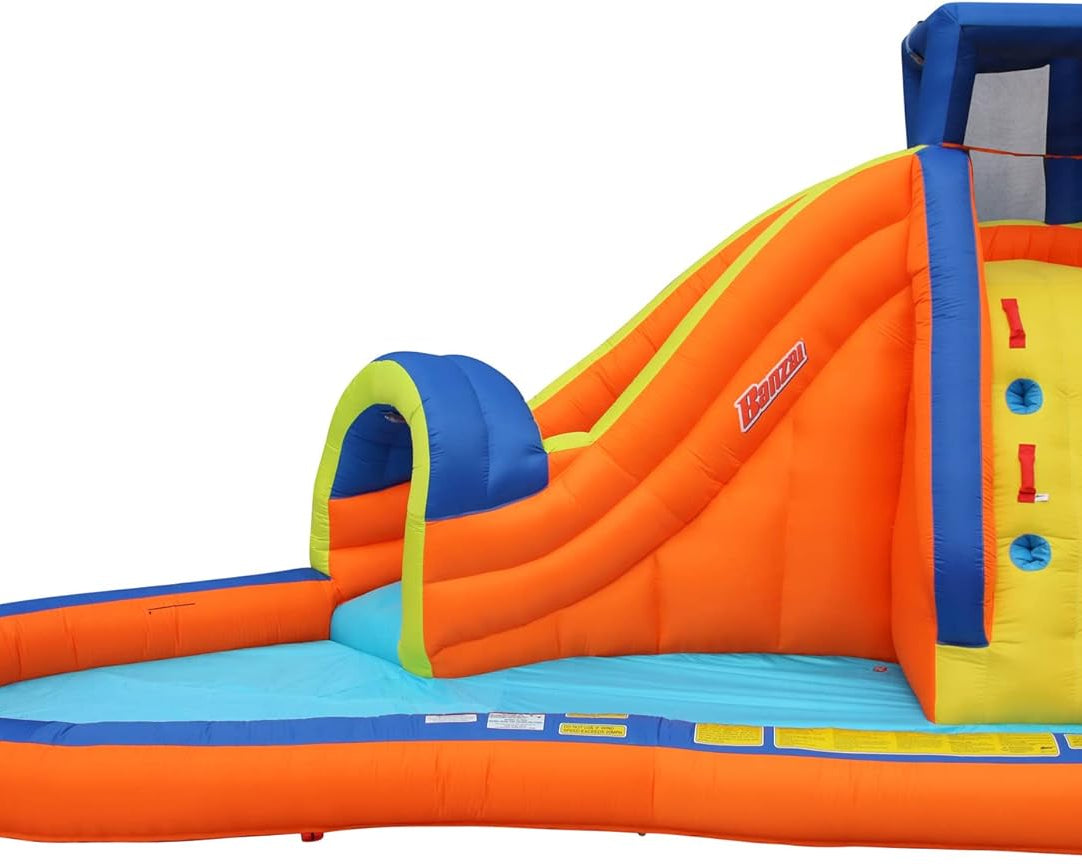 Pipeline Water Park Toy, Length: 14 Ft 7 In, Width: 9 Ft 6 In, Height: 7 Ft 11 In, Inflatable Outdoor Backyard Water Slide Splash Bounce Climbing Toy